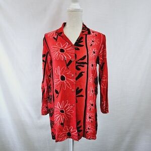 Jams World Vintage 80's Joli Hawaiian Buttondown Shirt size Small